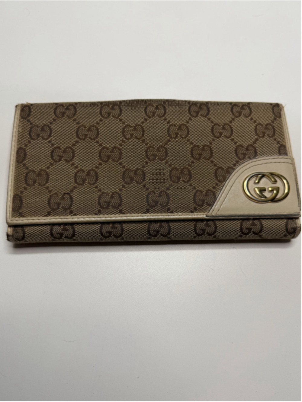 Women's Gucci Wallet One Size Beige Brown